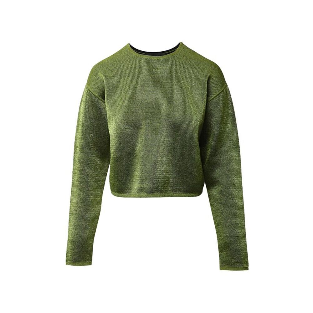 Alexander Wang Cropped Sweater in Green Viscose